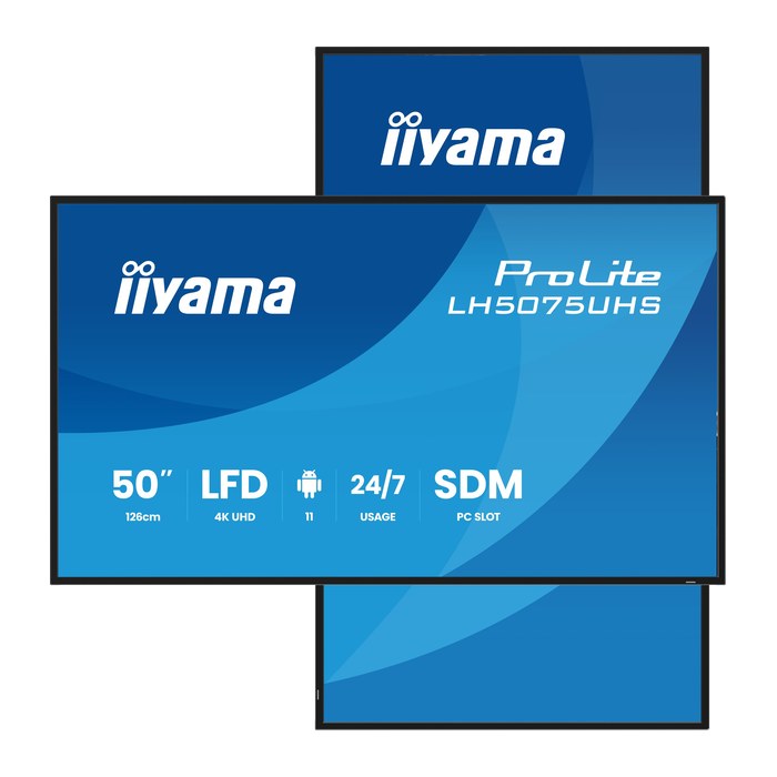 IIYAMA 125.7cm(50") LH5075UHS-B2AG 16:9 3xHDMI+DP+2xUSB VA