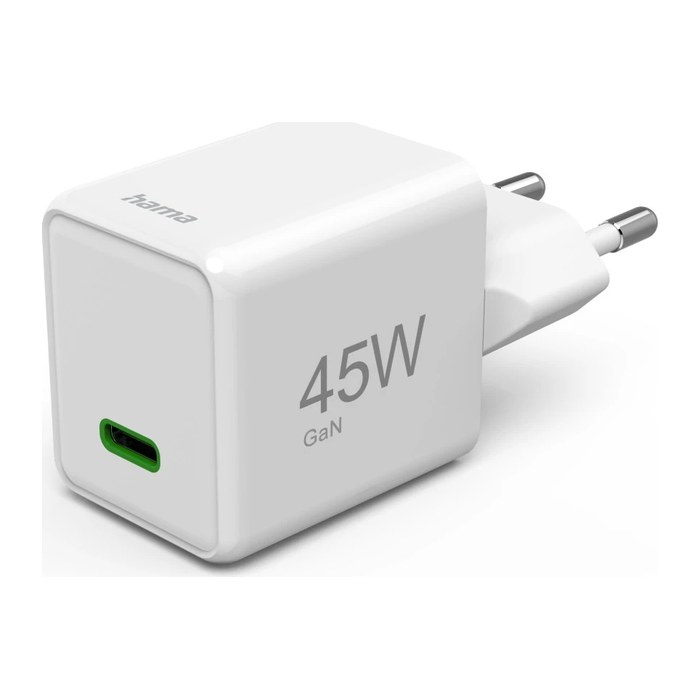 hama GaN-Ladeadapter weiß, 45 Watt