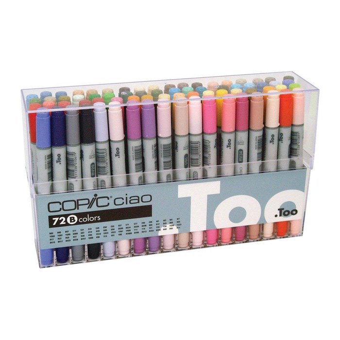 COPIC® Ciao B Layoutmarker-Set farbsortiert 1,0 + 6,0 mm, 72 St.