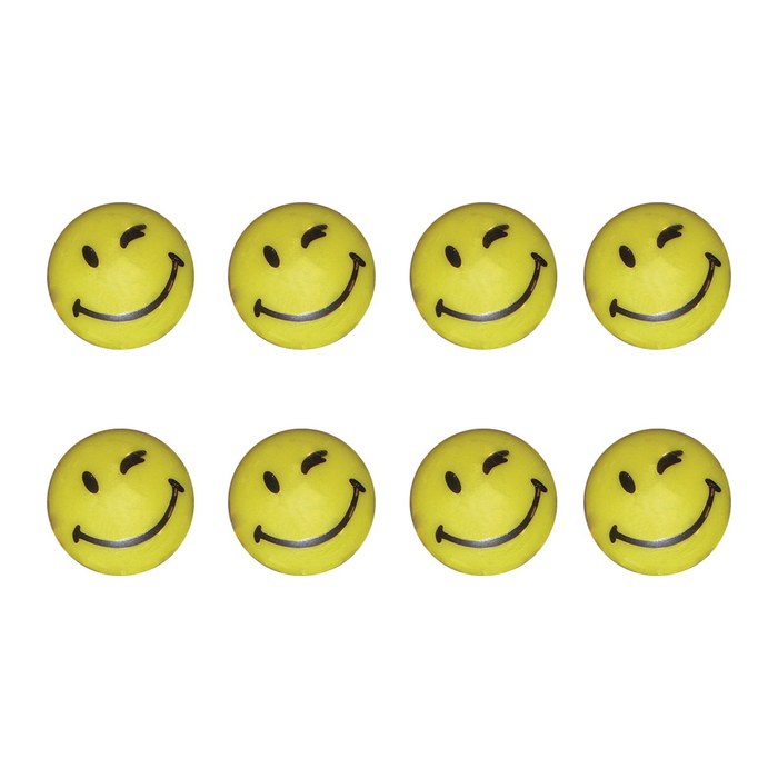 FRANKEN Happy Magnets Magnete Motiv, Kunststoff Ø 2,0 cm, 8 St.