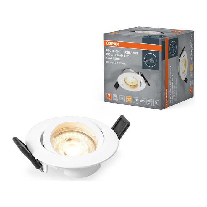 OSRAM Spotlight Recess LED Einbaustrahler weiß 4,3 W