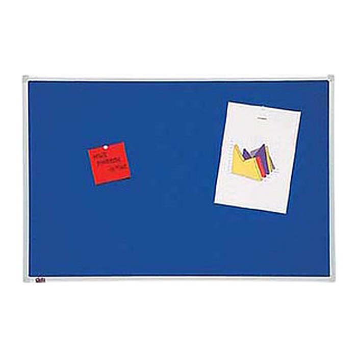 dots Pinnwand 120,0 x 90,0 cm Textil blau