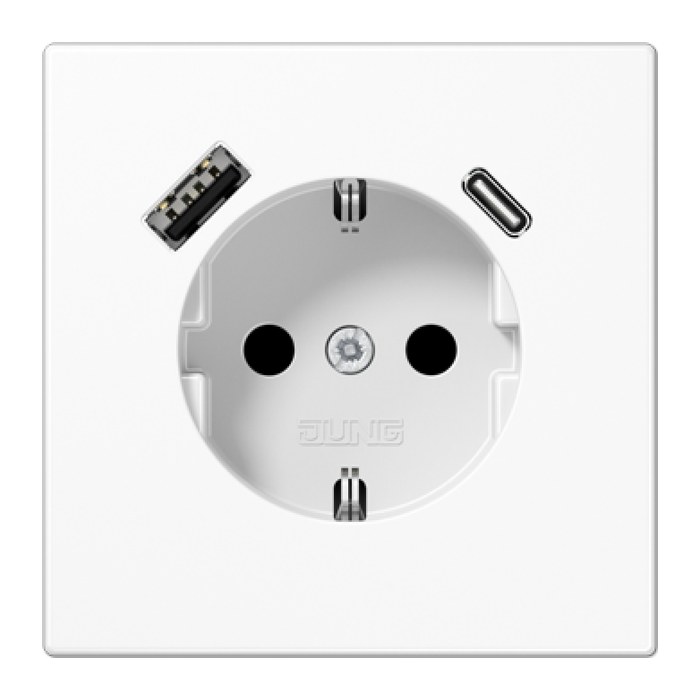 JUNG LS 1520-15 CA WW Steckdose mit USB-Anschluss, 1 St.