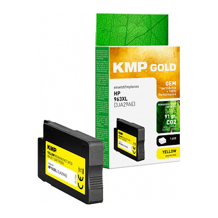 KMP GOLD Patrone HP 963XL (3JA29AE) yellow 2000 S. remanufactured