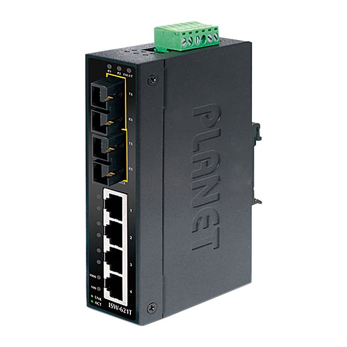 PLANET 4+2 100FX Port Single mode Industrial Ethernet