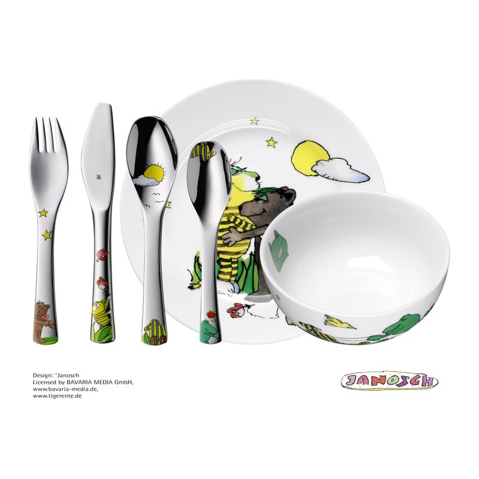 WMF Kindergeschirr-Set Janosch weiß 6-tlg., 1 Set
