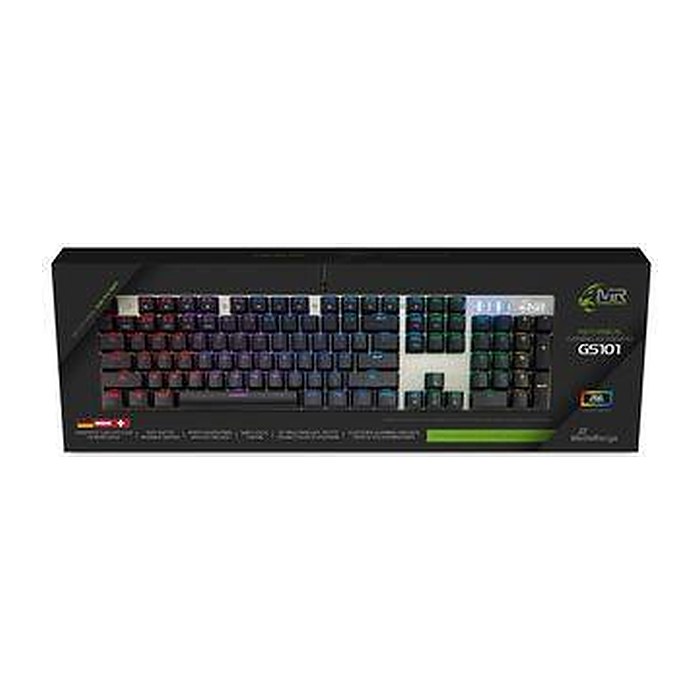 MediaRange Gaming-Tastatur 104-Tasten 14 Farbmodi QWERTZ