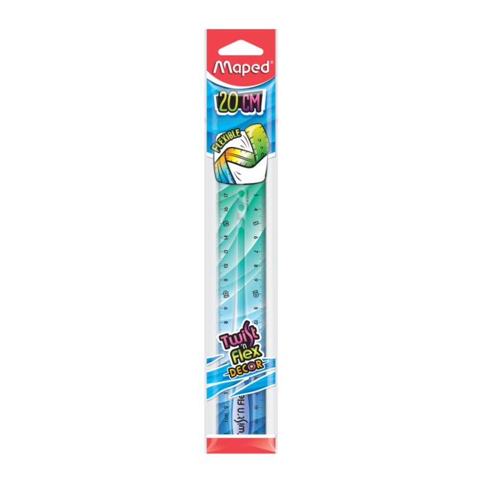 maped Lineal Twist´n Flex Decor 20 cm, bunt