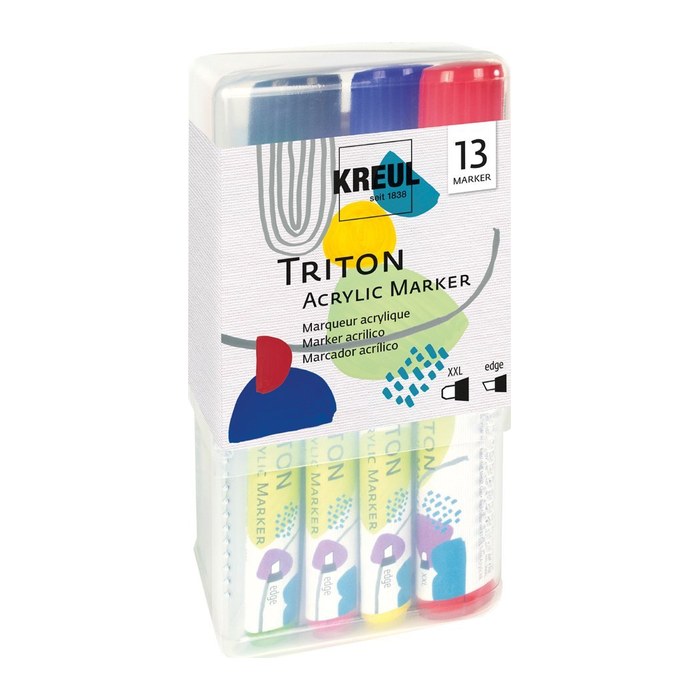 KREUL Triton Power Pack Acrylstifte farbsortiert 15,0 + 1,4 mm, 13 St.