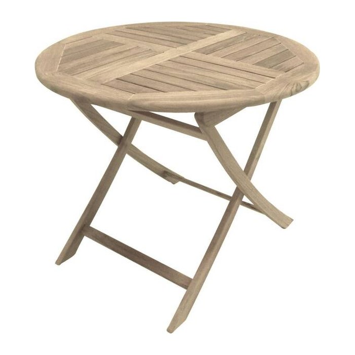 Garden Pleasure Gartentisch SOLO braun rund 90,0 x 90,0 x 75,0 cm