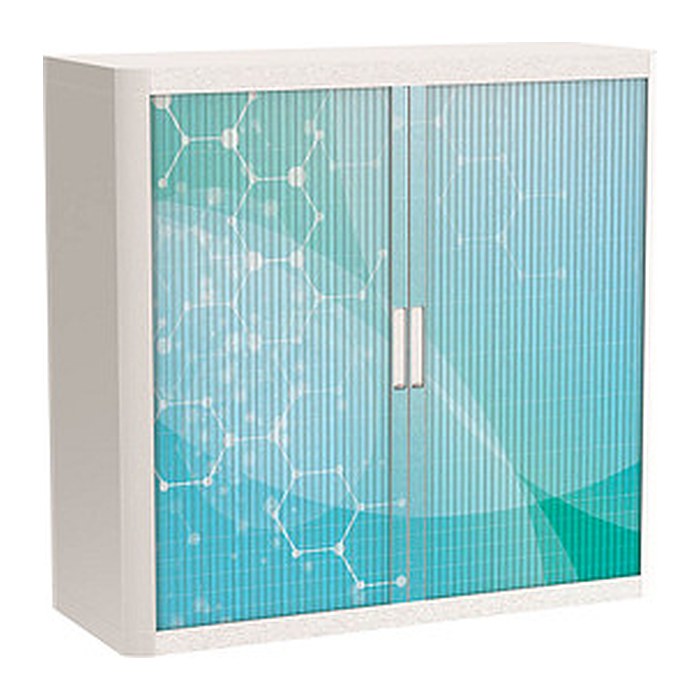 PAPERFLOW easyOffice Business Rollladenschrank 62192 2 Fachböden 110,0 x 41,5 x 104,0 cm