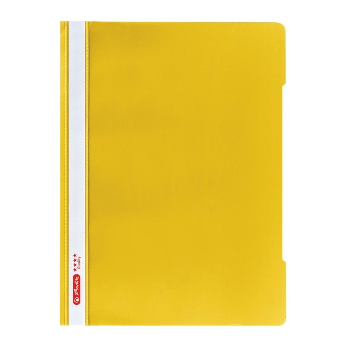 herlitz Schnellhefter Quality Kunststoff gelb DIN A4, 1 St.