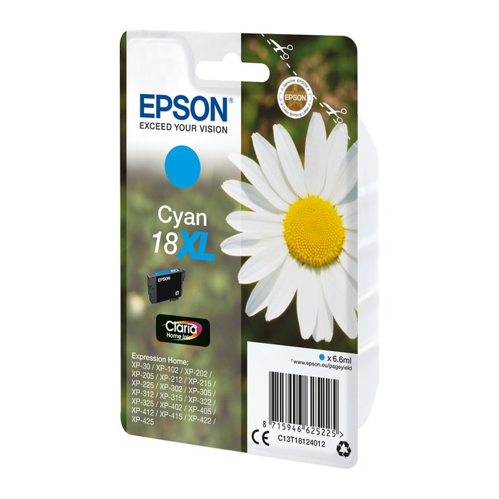 EPSON 18XL / T1812XL (Gänseblümchen) cyan Druckerpatrone