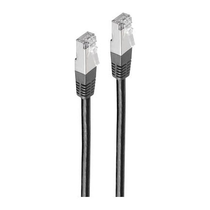 Shiverpeaks Patchkabel Cat6, S/FTP, LZSH, schwarz 25cm
