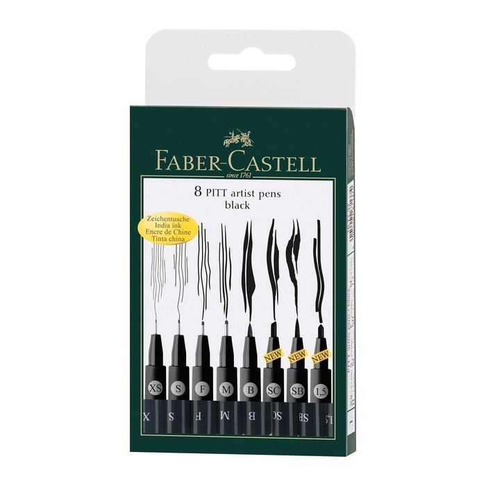 FABER-CASTELL Tuschestift Pitt Artist Pen Farbe 199 8x