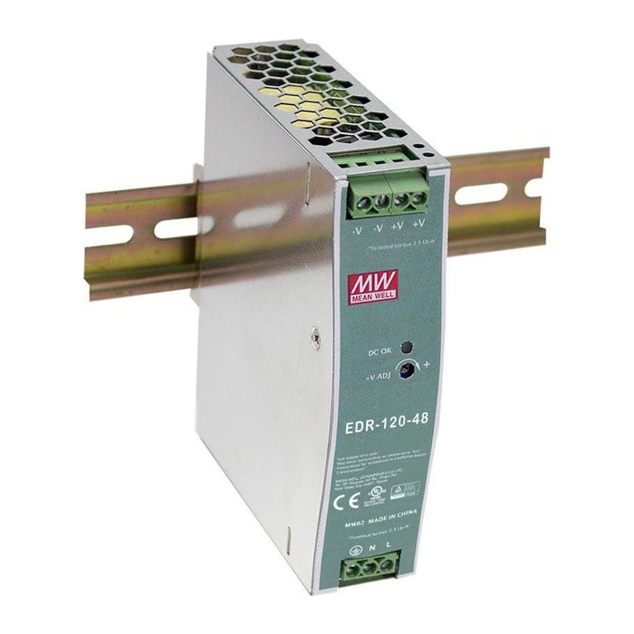 LevelOne Industrie Netzteil 48VDC/120W+DIN-Schiene silber