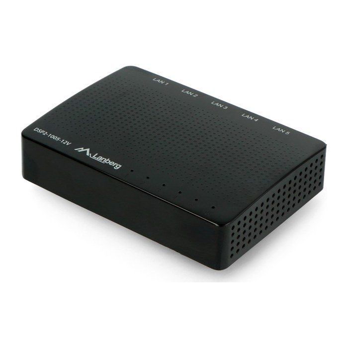 LANBERG Switch 5-Port 1Gb/s unmanag. Gigab.Eth. Desktop 12V