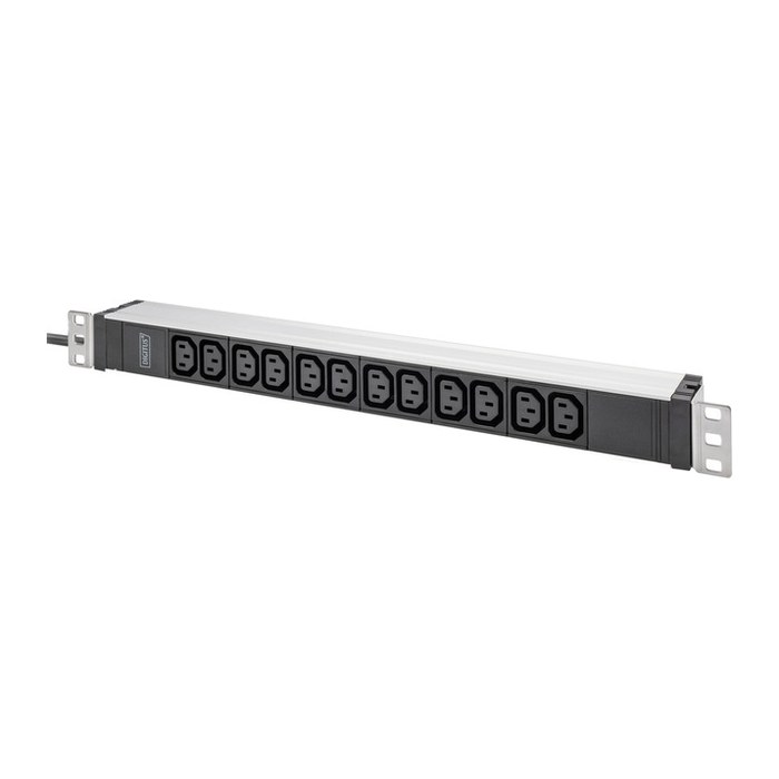 DIGITUS PDU 1U 12xC13 Ausgänge 230V/16A schwarz
