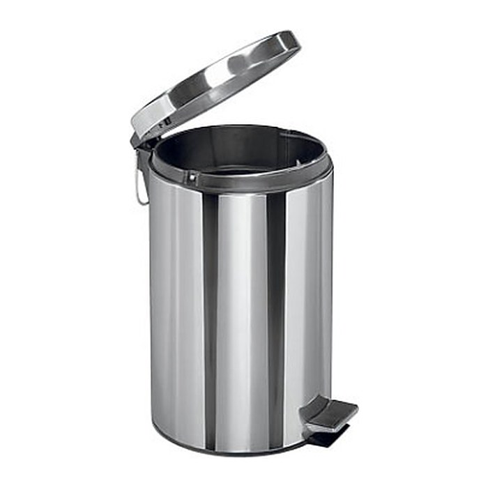 Zeller Mülleimer 12,0 l edelstahl, 1 St.