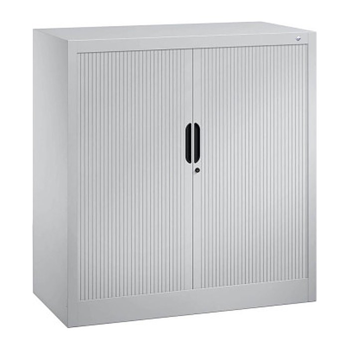 CP Omnispace Rollladenschrank silber 2 Fachböden 100,0 x 42,0 x 103,0 cm