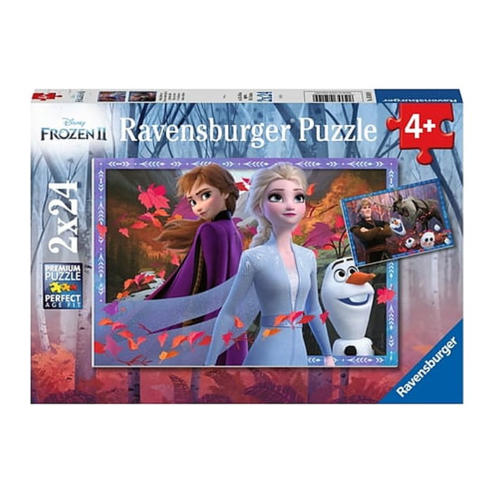 Ravensburger Disney Frozen Frostige Abenteuer Puzzle, 2 x 24 Teile