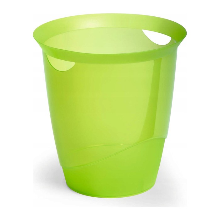 DURABLE TREND Papierkorb 16l transluzent grün