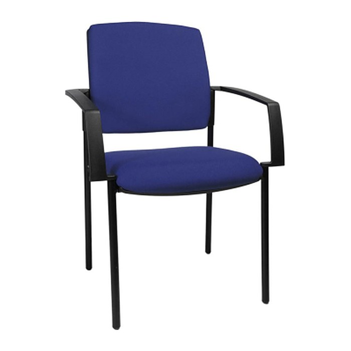 Topstar Besucherstühle BtoB 10 BB100A G26 blau Stoff, 2 St.