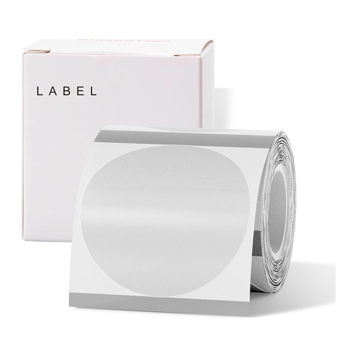 NIIMBOT Etikettenrolle für Etikettendrucker transparent, 50,0 x 50,0 mm, 1 x 150 Etiketten