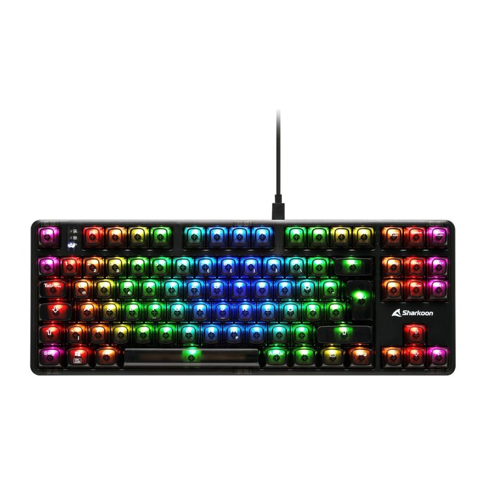 Sharkoon Gaming Tastatur Crystal Shark schwarz DE