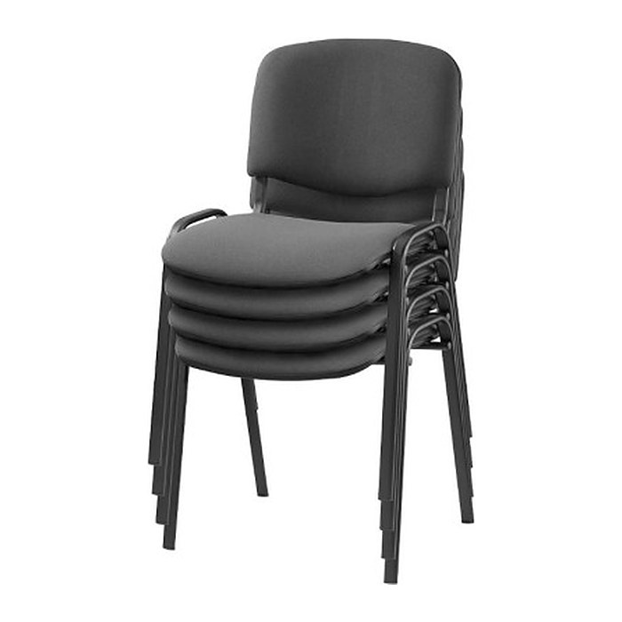 Nowy Styl Besucherstühle Iso ISO BLACK 1.3 C38 anthrazit Stoff, 4 St.