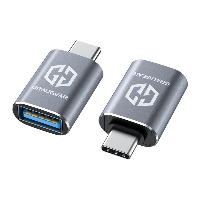 GRAUGEAR USB 3.2 Gen2 Adapter Type-A zu Type-C Stecker 2 Stk
