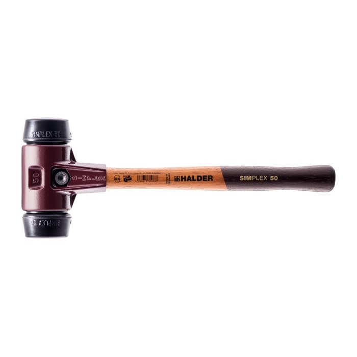 HALDER SIMPLEX Schonhammer Ø 30 mm Kopf: Gummi