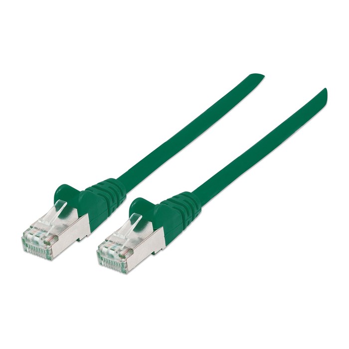 INTELLINET Patchkabel RJ45 S/FTP Cat6 Kupfer LSZH 3,0m grün