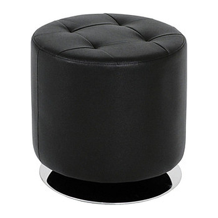 HAKU Möbel Wohnzimmer-Hocker 30580 schwarz Kunstleder, 1 St.