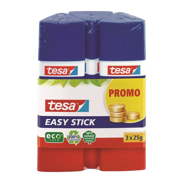 2 + 1 GRATIS: tesa EASY STICK Klebestifte 25,0 g, 2 St. + GRATIS 1 St.