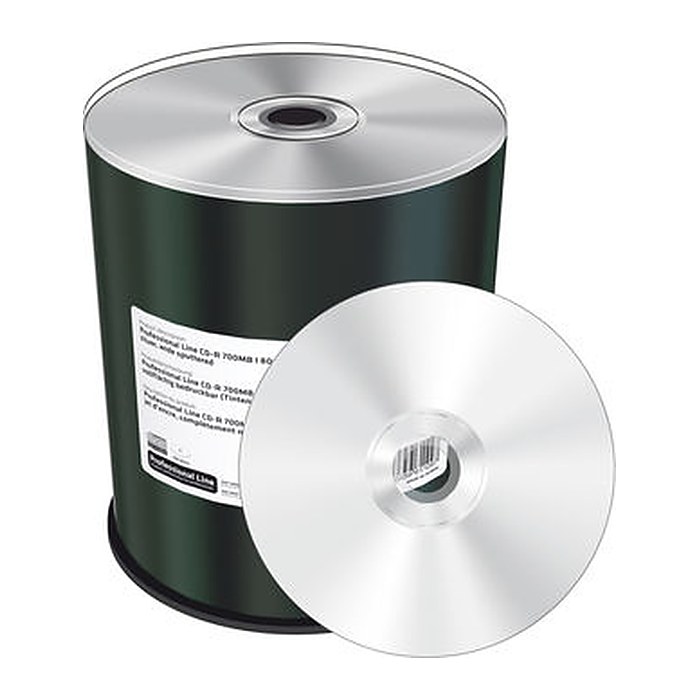 MediaRange Professional Line CD-R 700MB silber 100erCakebox