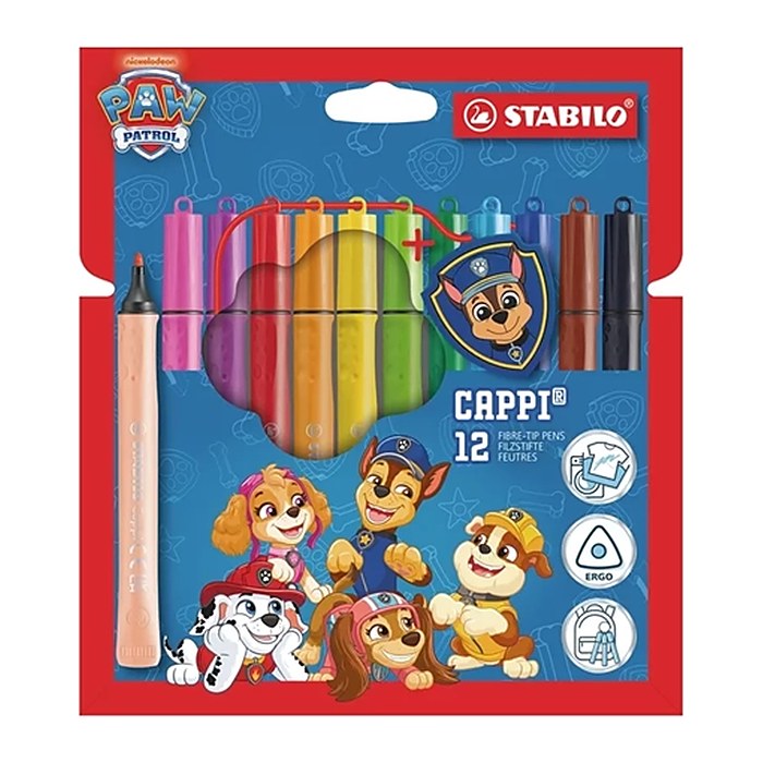 STABILO Cappi PAW Patrol Filzstifte farbsortiert, 12 St.