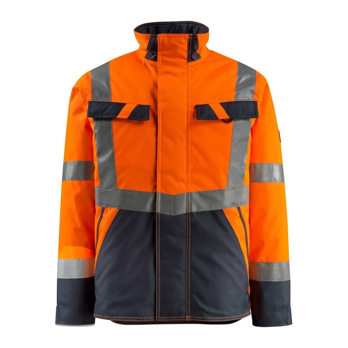 MASCOT® unisex Warnjacke Penrith orange, schwarzblau Größe XL
