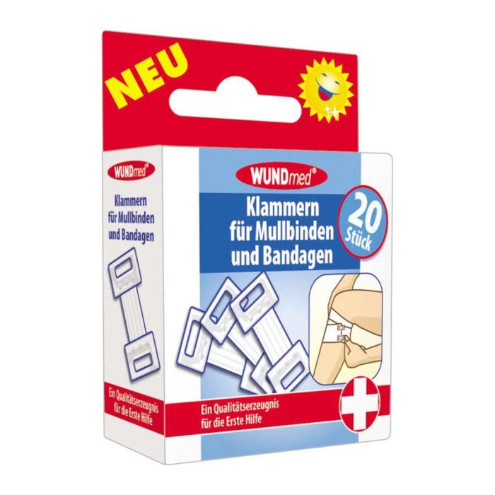 WUNDmed® Verbandklammern 05-022 beige 1,5 x 3,5 cm, 20 St.