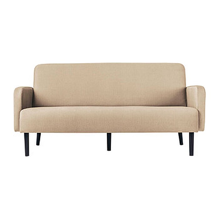 meet powered by PAPERFLOW 3-Sitzer Sofa LISBOA elfenbein schwarz Stoff 176,0 x 81,5 x 83,0 cm, 1 St.