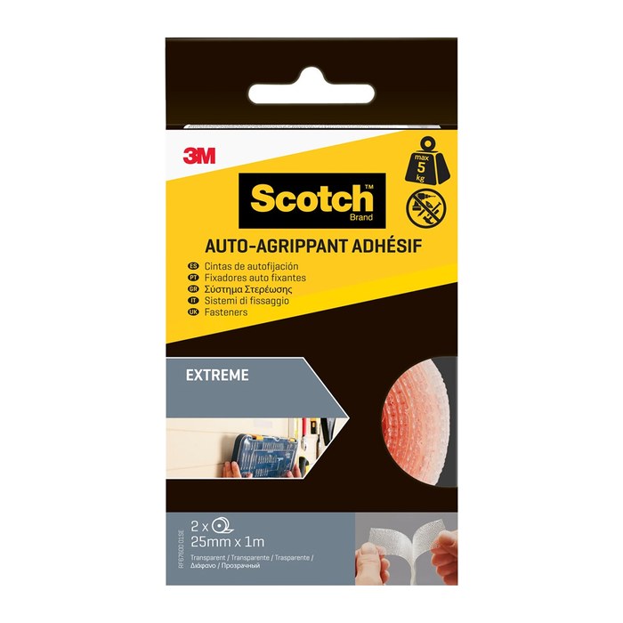 Scotch Klettband Extreme Fastener weiß, 1 Rolle