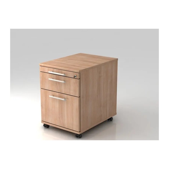 HAMMERBACHER AC20 Rollcontainer nussbaum 3 Auszüge 42,8 x 58,0 x 59,0 cm