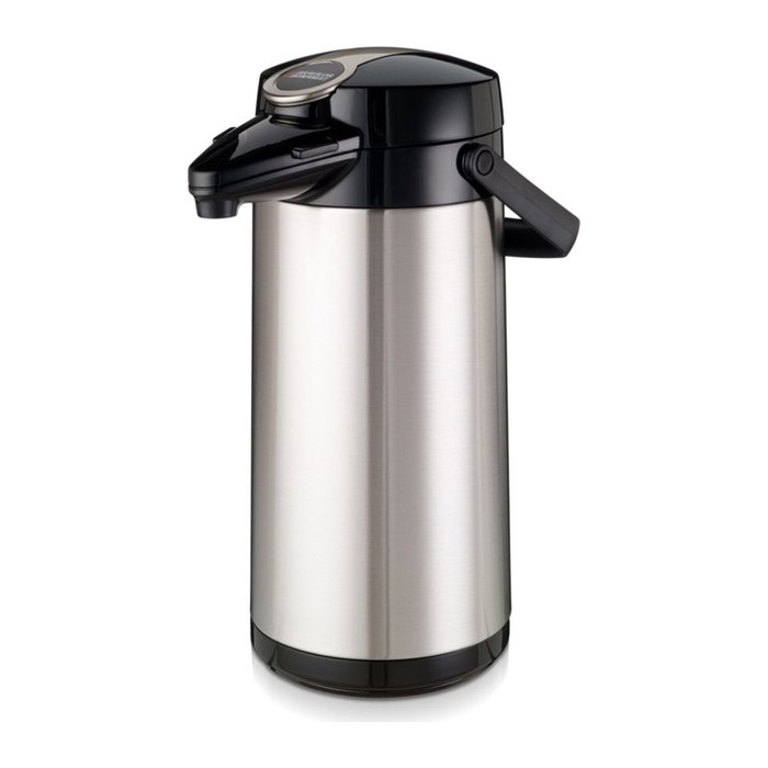 BRAVILOR BONAMAT Isolierkanne Airpot Furento schwarz, silber 2,2 l, 1 St.