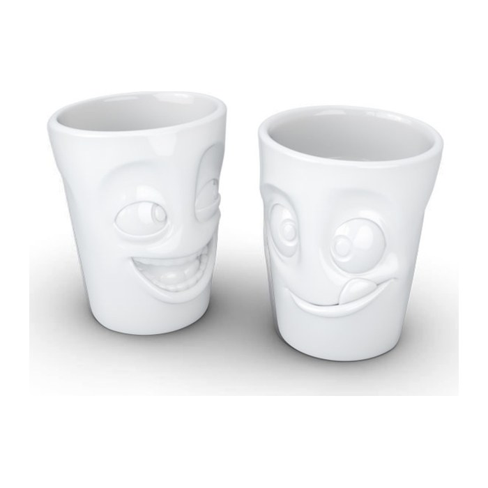 FIFTYEIGHT 350ml Becher - Witzig & Lecker weiß