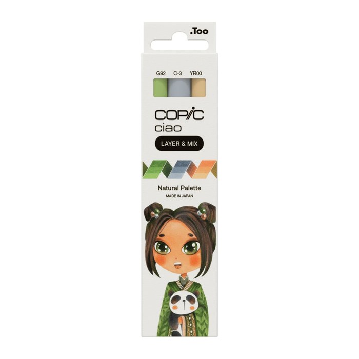 COPIC® Ciao Natural Palette Layoutmarker-Set farbsortiert 1,0 + 6,0 mm, 3 St.