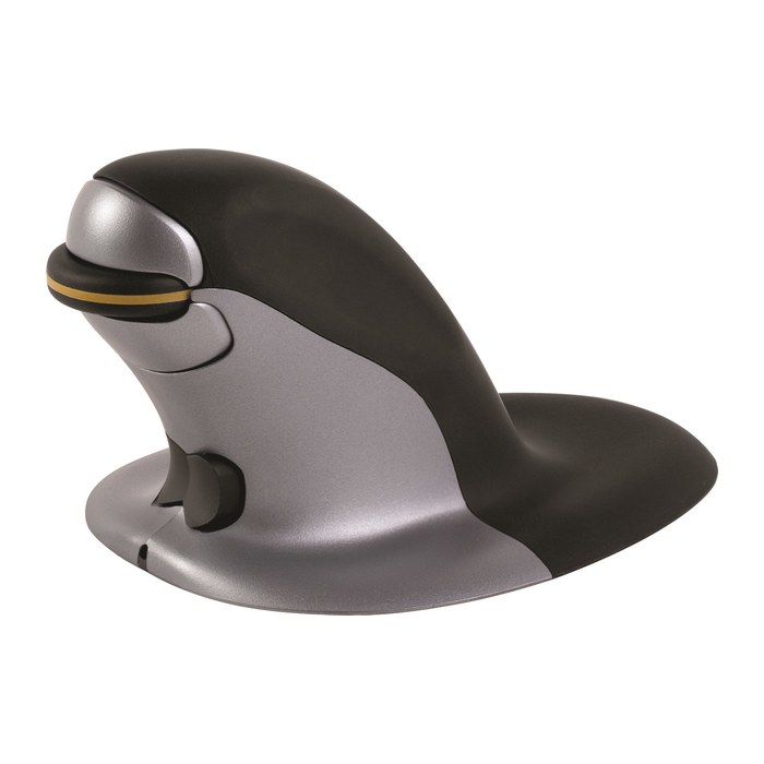 Fellowes Maus Penguin beidhändig kabellos Gr.S schwarz/silb