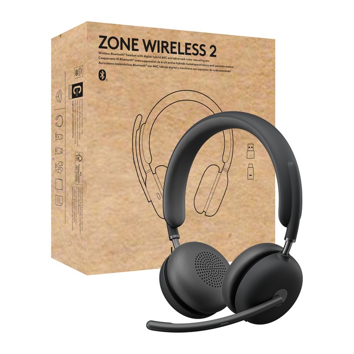 Logitech Headset Zone Wireless 2 UC Stereo USB-C/A