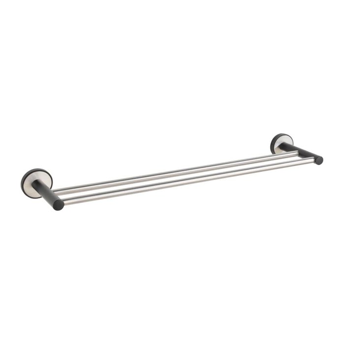 WENKO Handtuchhalter Duo Udine silber, 1 St.