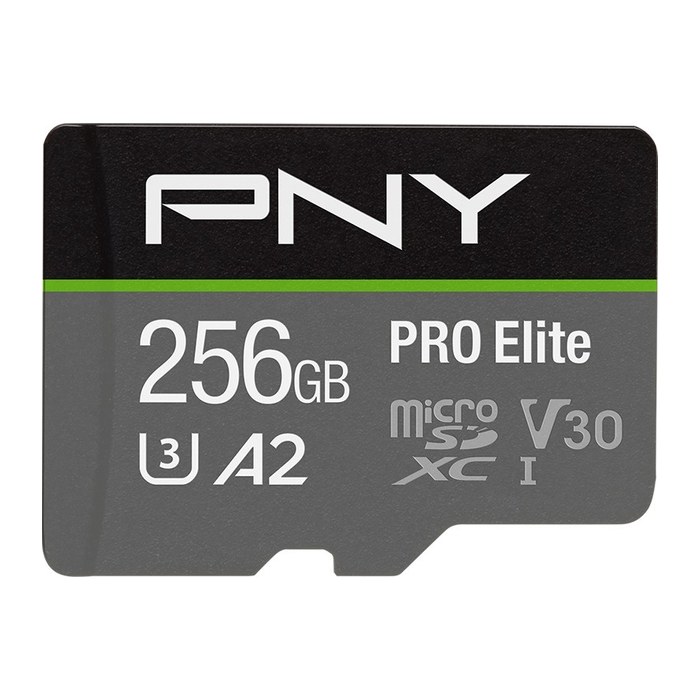 SD MicroSD XC Card 256GB PNY Pro Elite R100MB/s W90MB/s reta
