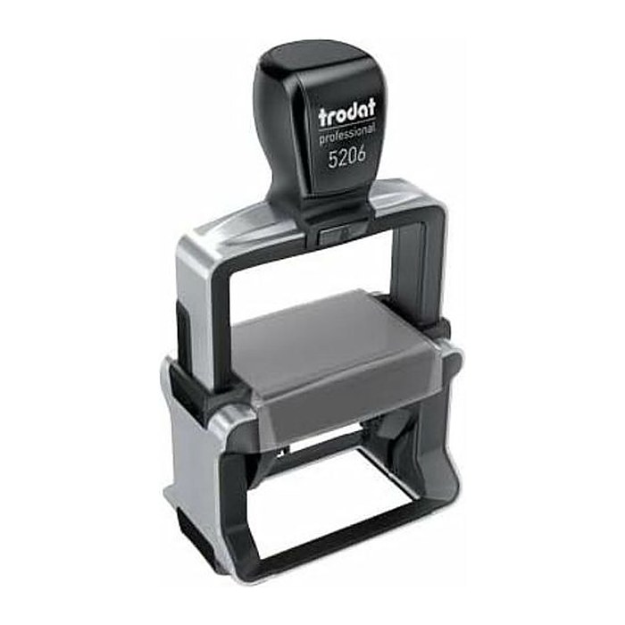 trodat Textstempel, individualisierbar 5206 selbstfärbend schwarz mit Logo, 1 St. -  Nachträglich per Gutschein personalisieren